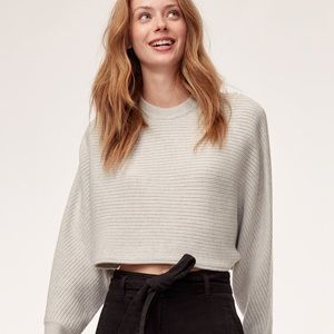 Wilfred Lolan sweater. Cropped, 100% wool.
